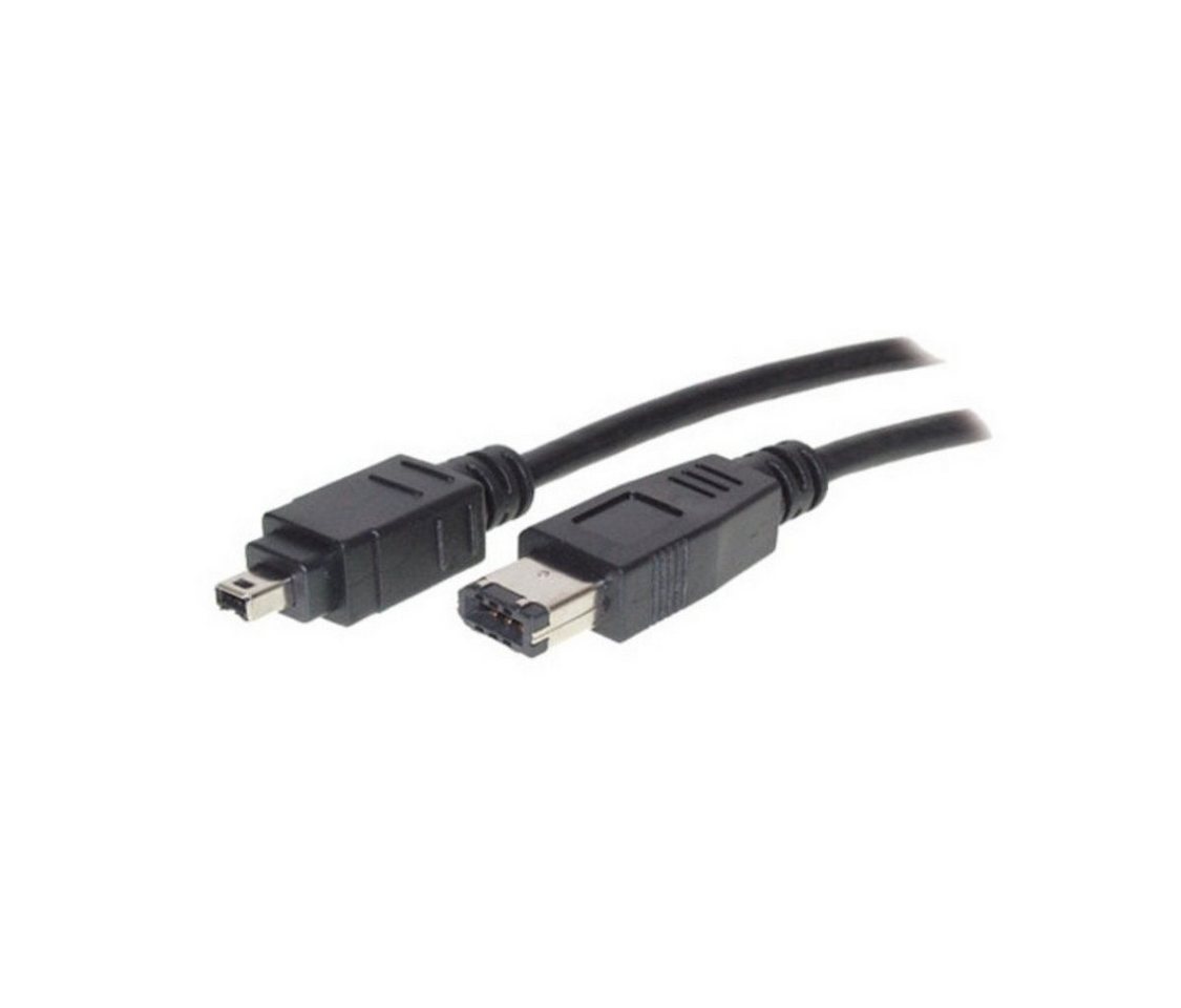 S/CONN maximum connectivity® FireWire-Kabel IEEE 1394 4-pol St/6-pol St 3m Computer-Kabel, (300 cm) von S/CONN maximum connectivity®
