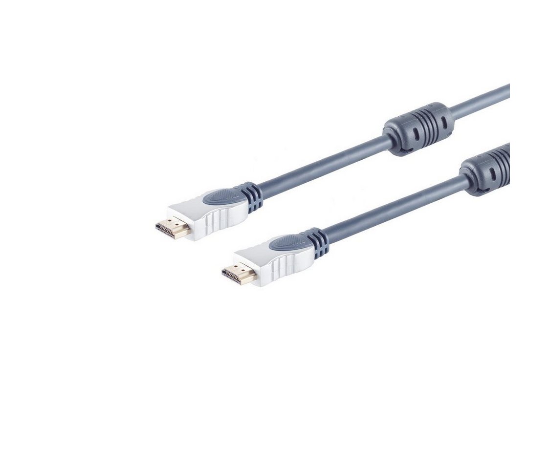 S/CONN maximum connectivity® Home-Cinema 2x HDMI Stecker, 15,0m HDMI-Kabel, (1500 cm) von S/CONN maximum connectivity®