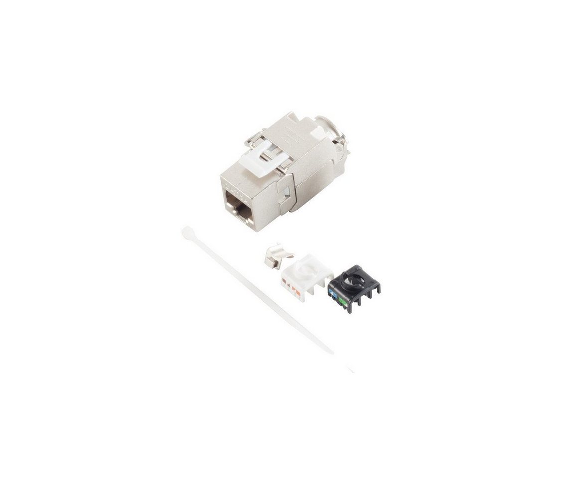 S/CONN maximum connectivity® Keystone cat.6a 180° werkzeuglos Netzwerk-Adapter von S/CONN maximum connectivity®