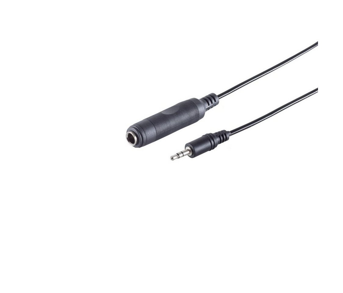 S/CONN maximum connectivity® Klinkenst. 3,5mm Stereo/ Klinkenbuchse 6,3mm, 0,2m Audio-Kabel, (20,00 cm) von S/CONN maximum connectivity®