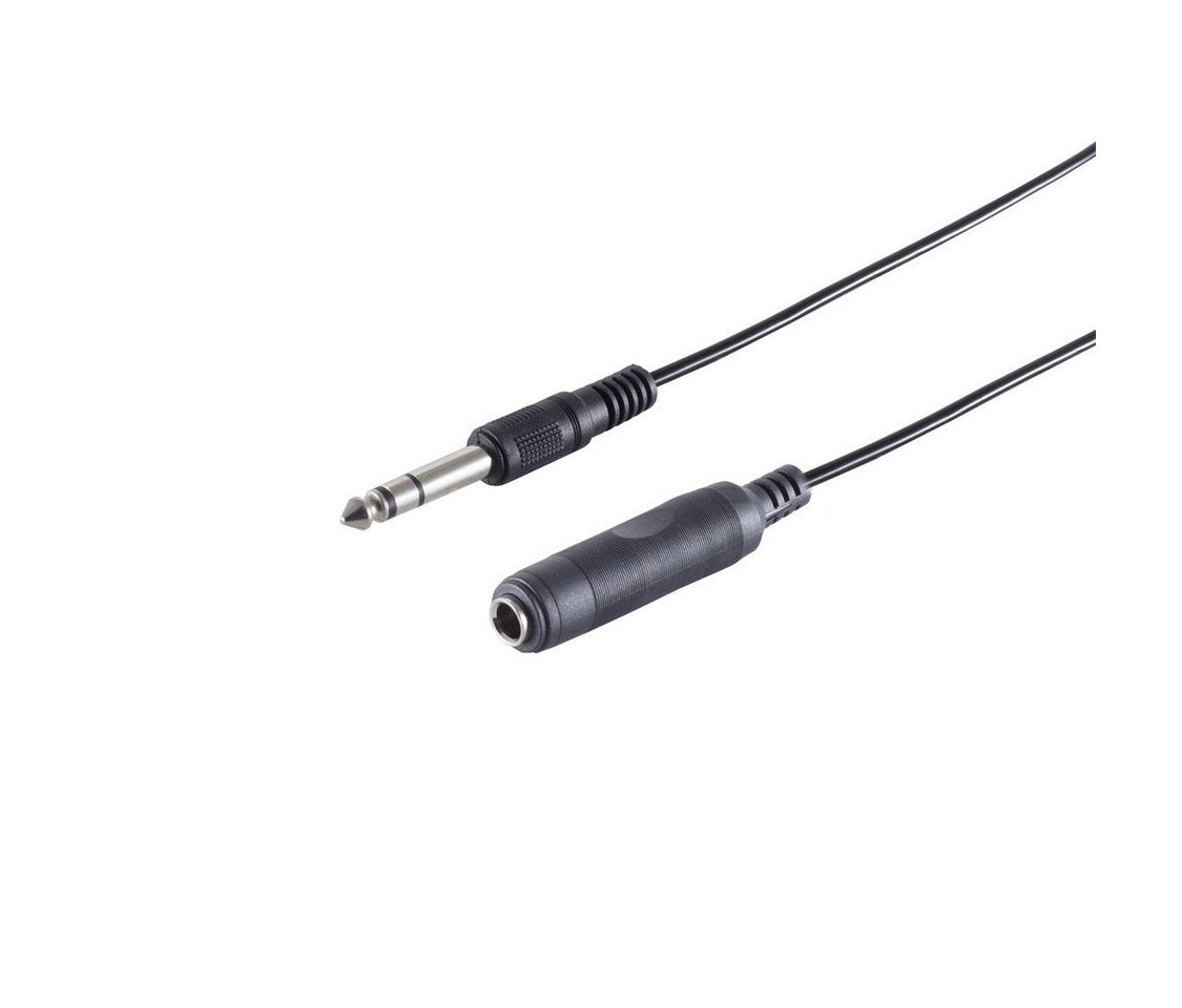 S/CONN maximum connectivity® Klinkenstecker/ Klinkenbuchse 6,3mm, 5m Audio-Kabel, (500 cm) von S/CONN maximum connectivity®