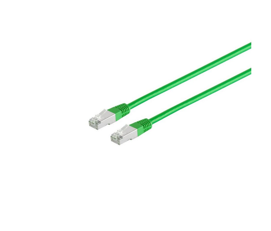 S/CONN maximum connectivity® Patchkabel, cat. 5e, SF/UTP, grün, 15,0m LAN-Kabel, RJ-45, (1500 cm) von S/CONN maximum connectivity®