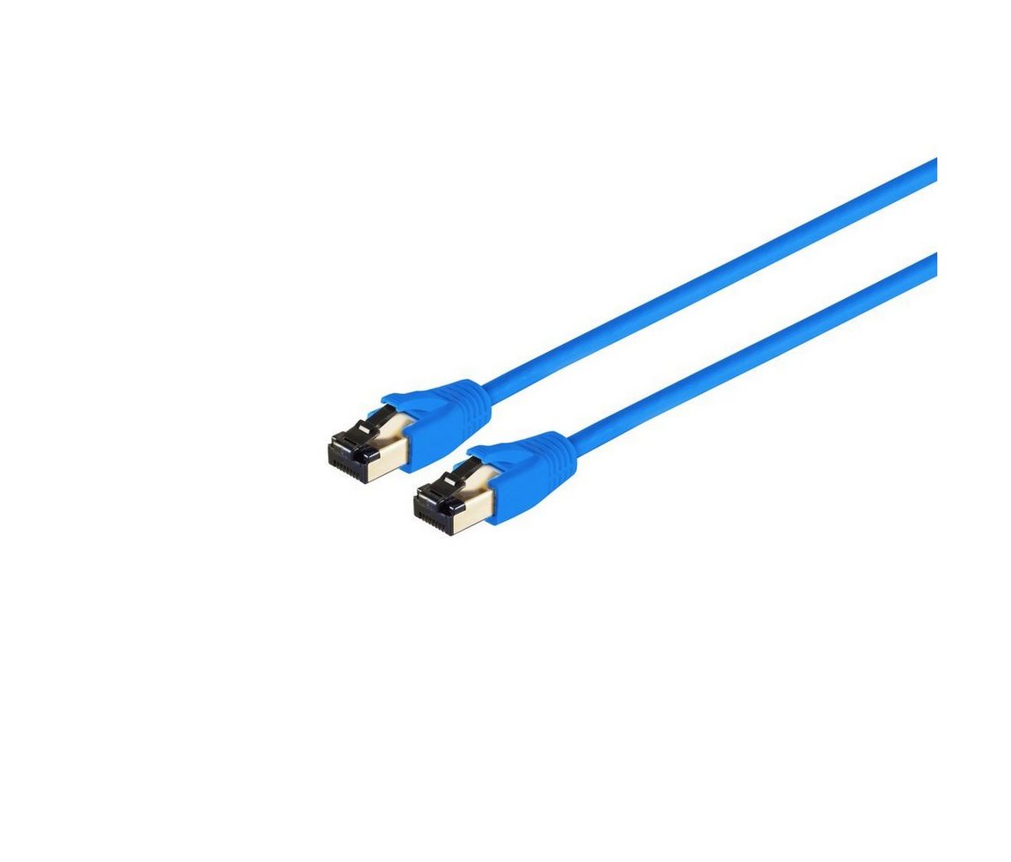 S/CONN maximum connectivity® Patchkabel cat 8.1 F/FTP PIMF LSZH blau 2,0m LAN-Kabel, RJ-45, (200 cm) von S/CONN maximum connectivity®