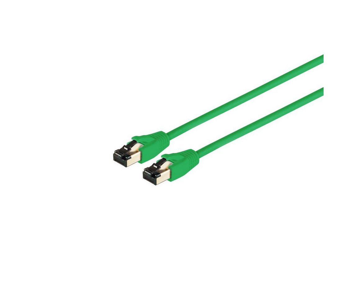 S/CONN maximum connectivity® Patchkabel cat 8.1 F/FTP PIMF LSZH grün 1,0m LAN-Kabel, RJ-45, (100 cm) von S/CONN maximum connectivity®