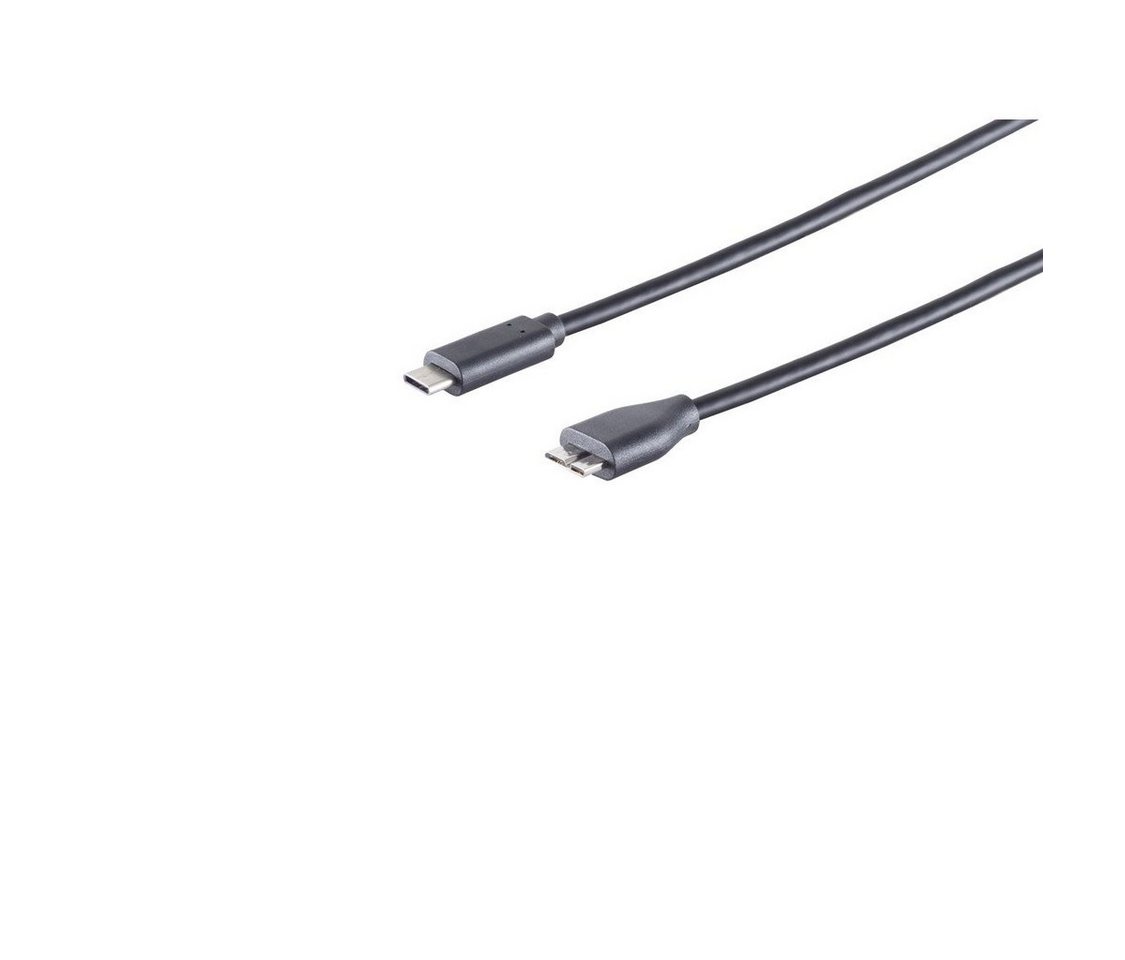 S/CONN maximum connectivity® USB Kabel, 3.1 C-Stecker - 3.0 Micro B-St., 1m USB-Kabel, (100 cm) von S/CONN maximum connectivity®
