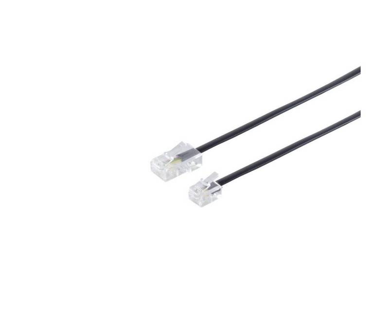 S/CONN maximum connectivity® Western-Stecker 8/4 auf Western-Stecker 6/4 Telefonkabel, (1500 cm) von S/CONN maximum connectivity®