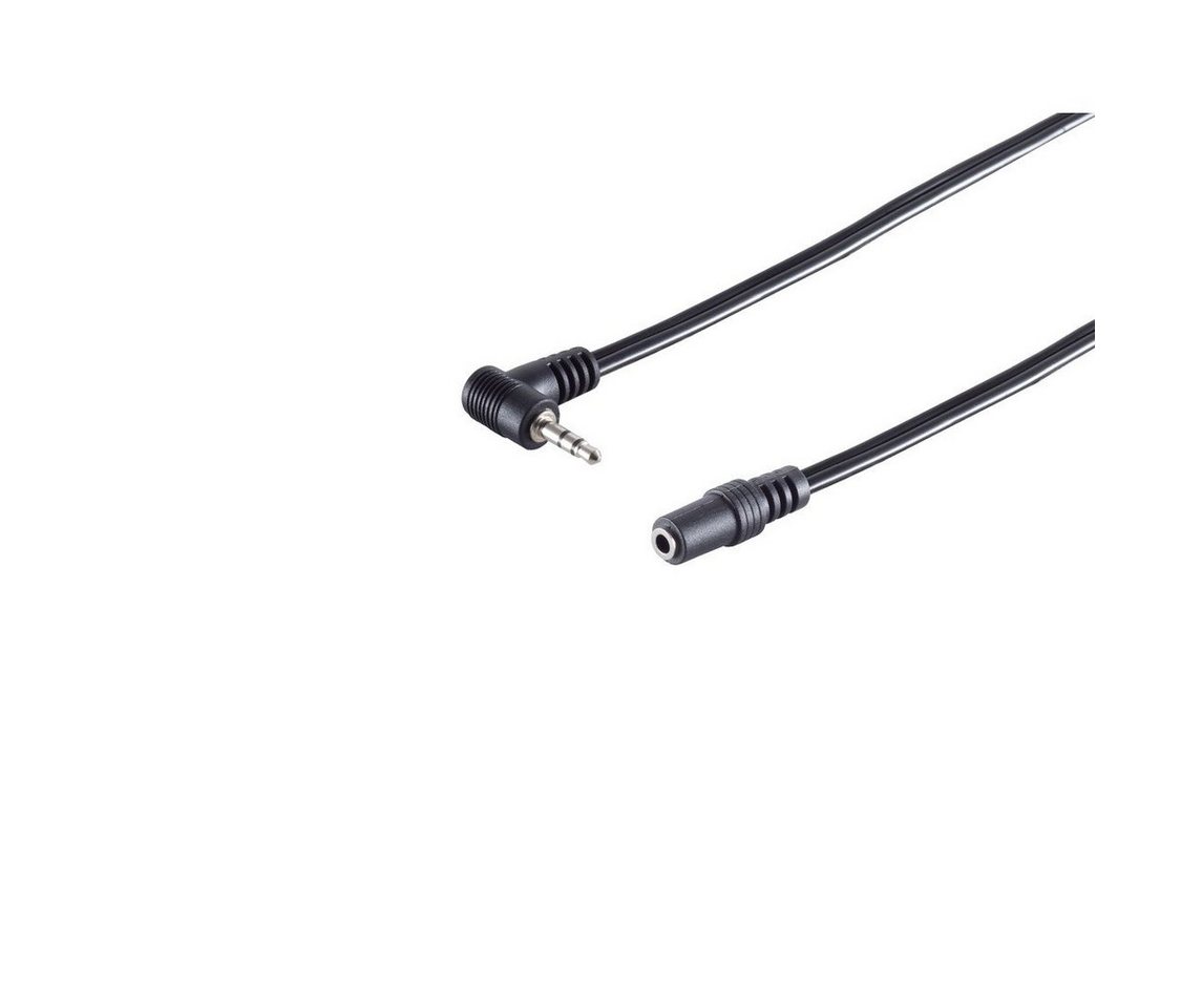 S/CONN maximum connectivity® Winkel-Klinkenst. 2,5mm/ 3,5mm Klinkenbuchse, 0,2m Audio-Kabel, (20,00 cm) von S/CONN maximum connectivity®