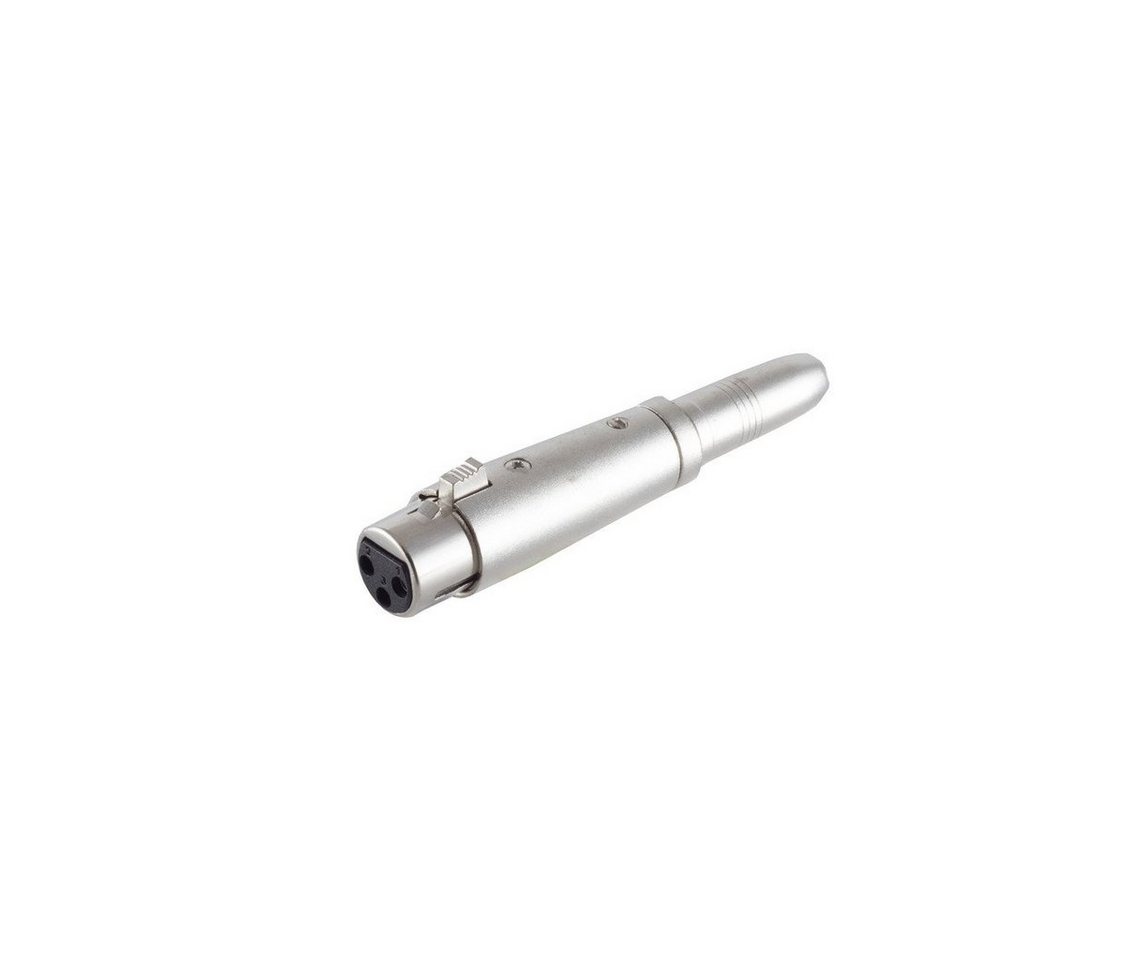 S/CONN maximum connectivity® XLR-Kupplung / Klinkenkupplung 6,3 mm, Stereo Audio-Adapter von S/CONN maximum connectivity®