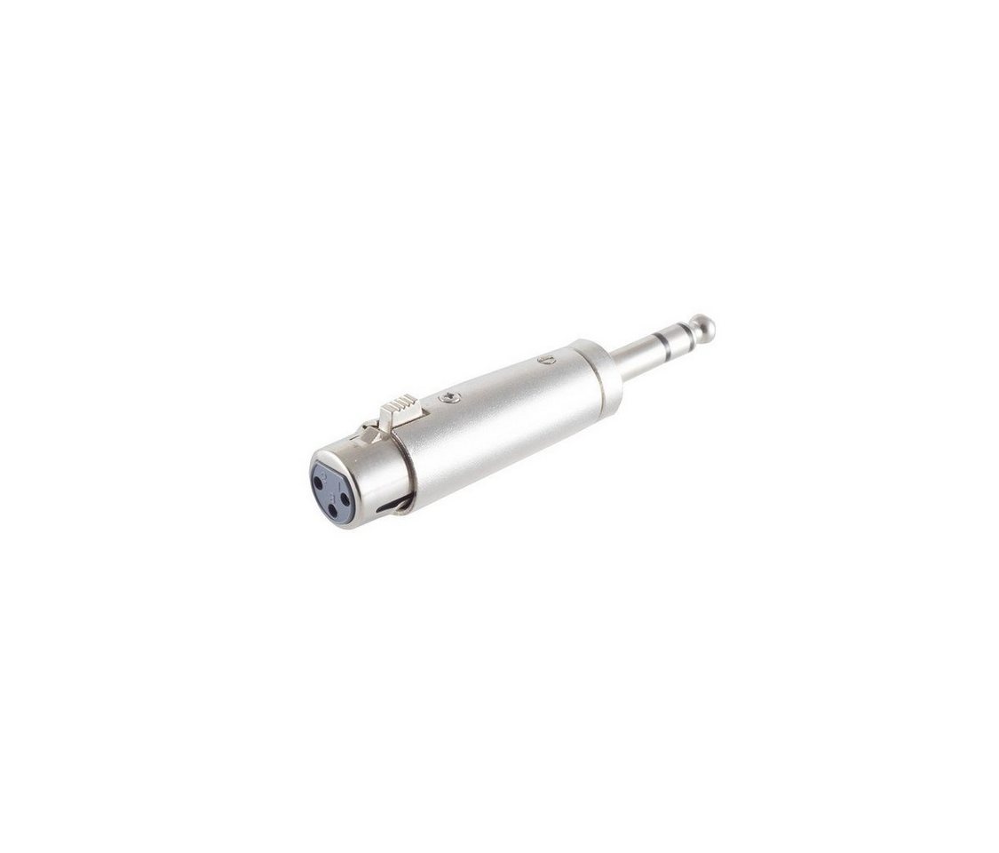 S/CONN maximum connectivity® XLR-Kupplung / Klinkenstecker 6,3 mm, Stereo Audio-Adapter von S/CONN maximum connectivity®