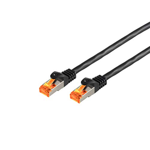 50m CAT 6a OUTDOOR Netzwerkkabel / Patchkabel - IP66 - wasserbeständig - Öl-resistent - UV-geschütz - 500 MHz - S/FTP - Kupferleiter - 10-Gigabit - LAN-Kabel mit RJ45 Stecker, schwarz von S/CONN maximum connectivity