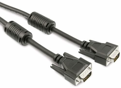 Inconnu S-Conn 1,8 m S-VGA 1,8 m VGA (D-Sub) VGA (D-Sub) schwarz VGA-Kabel – VGA-Kabel (1,8 m, VGA (D-Sub), VGA (D-Sub), Stecker, Nickel) von S/CONN maximum connectivity