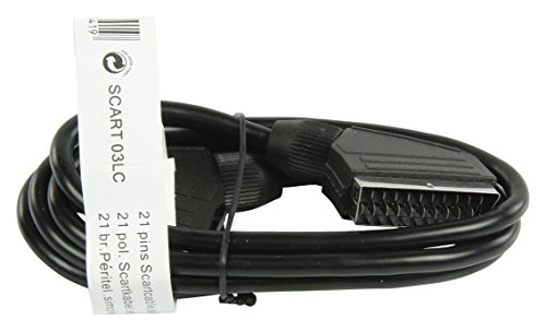 PIXMANIA - VC96006 Scart Cable, 1.5 m Länge, 2x Scart Connector, 21-Pin, Full Shielded, SVHS 610039 von S/CONN maximum connectivity