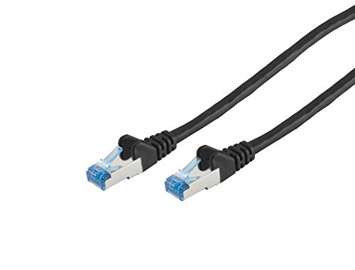 S/CONN maximum connectivity Patchkabel cat6A S/FTP PiMF Schwarz 0, 25m von S/CONN maximum connectivity