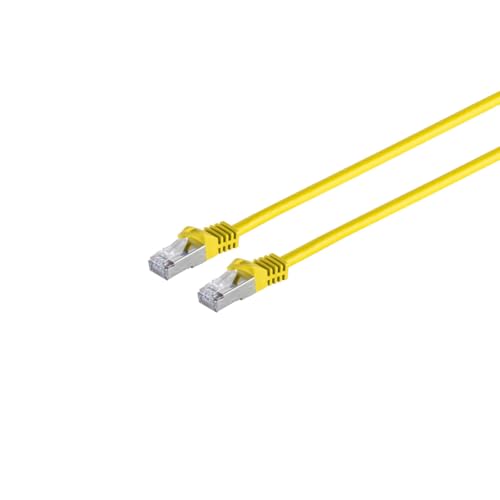 S/CONN maximum connectivity RJ45 Patchkabel m. CAT 7 Rohkabel PIMF gelb 7,5m von S/CONN maximum connectivity