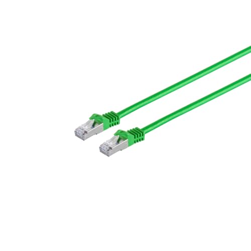 S/CONN maximum connectivity RJ45 Patchkabel m. CAT 7 Rohkabel PIMF grün 10m von S/CONN maximum connectivity