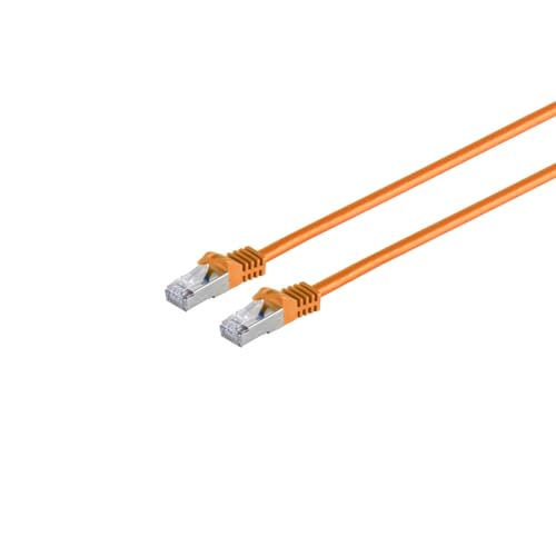 S/CONN maximum connectivity RJ45 Patchkabel m. CAT 7 Rohkabel PIMF orange 15m von S/CONN maximum connectivity