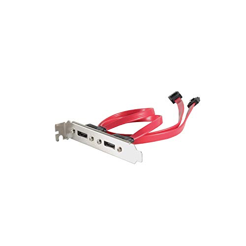 S-ATA zu e-SATA Slotblech 2-PORT incl Kabel von S/CONN maximum connectivity
