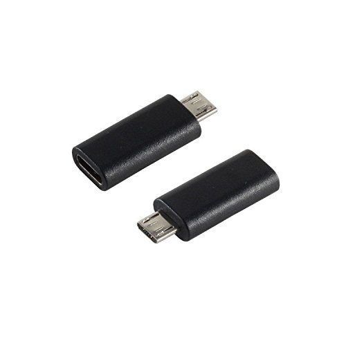 S-Conn 14-05019 Adapterkabel USB 2.0 MicroB USB 3.1 C schwarz - Adapter für Kabel (USB 2.0 MicroB, USB 3.1 C, Male Connector/Buchse Connector, Schwarz) von S/CONN maximum connectivity