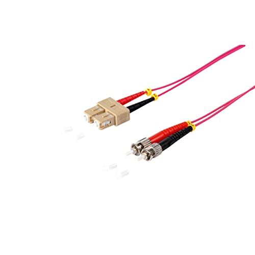 S-Conn 77912/4 Multimode-LWL-Duplex Patchkabel "SC/ST 50/125µ, OM4", 10m Lila von S/CONN maximum connectivity