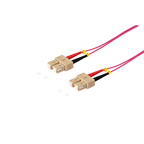 S-Conn 77918/4 Multimode-LWL-Duplex Patchkabel "SC/SC 50/125µ, OM4", 5m Lila von S/CONN maximum connectivity