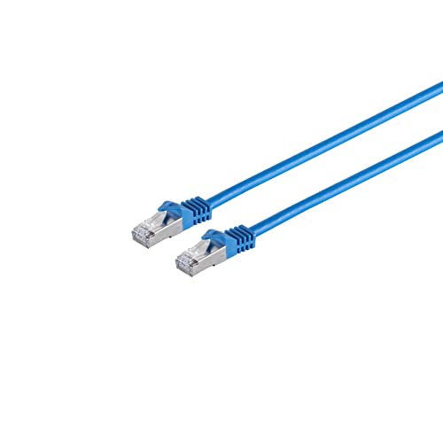 S-Conn RJ45 Patchkabel S/FTP,PIMF, Rohkabel CAT 7 Halogenfrei, blau, 10,0m von S/CONN maximum connectivity