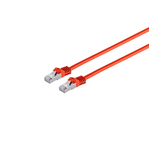 S-Conn RJ45 Patchkabel S/FTP,PIMF, Rohkabel CAT 7 Halogenfrei, rot, 7,5m von S/CONN maximum connectivity