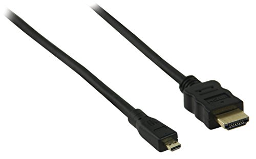 Supportiback Micro HDMI - HDMI Kabel - Version 1.4 (4K 30Hz) / Schwarz - 0,50 Meter von S/CONN maximum connectivity