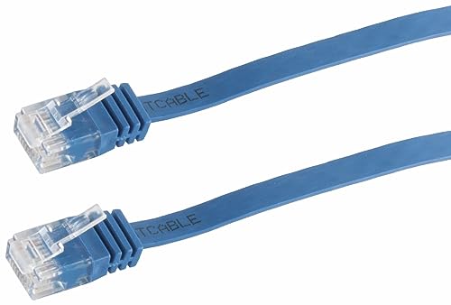 Tecline 15 m Cat6 RJ-45 – Networking Cables (RJ-45, RJ-45, Male/Male, CAT6, U/UTP (UTP), Blue) von S/CONN maximum connectivity
