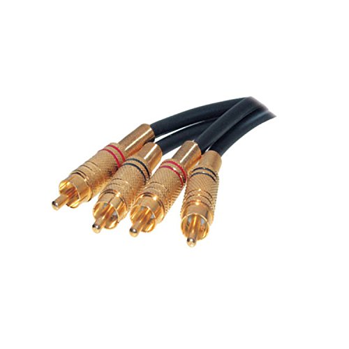 Unbekannt Premium Cinch- Verbindung 0,5m, Stereo, vergoldet, Stecker-Stecker von S/CONN maximum connectivity