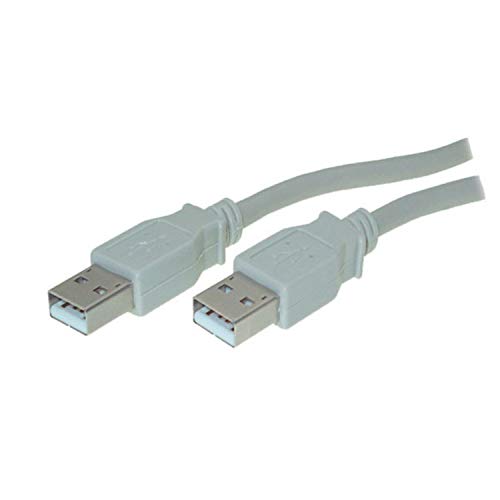 VS-ELECTRONIC - 271742 Neutral USB 2.0 Kabel, A-Stecker an A-Stecker, 1,00m, Beige [PC] CO77001 von S/CONN maximum connectivity