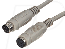 AK 323 SC - Kabel PS/2 Stecker auf Buchse, 1,8 m von S-CONN