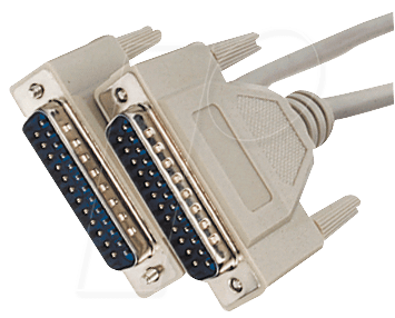 AK 4010 - D-SUB Kabel, 1:1, 25-pol., Stecker/Stecker, 1,8 m - 2,0 m von S-CONN