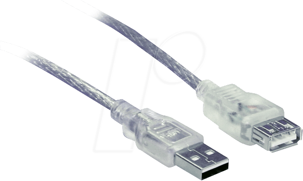 AK 669-5,0 - USB 2.0 Kabel, A Stecker auf A Buchse, 5,0 m von S-CONN