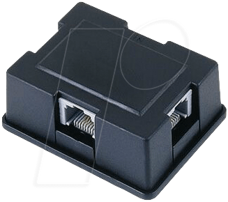 ISDN RJ45 1-3 - ISDN-Verteilerbox 3-fach incl. Kabel 8/4 3m von S-CONN