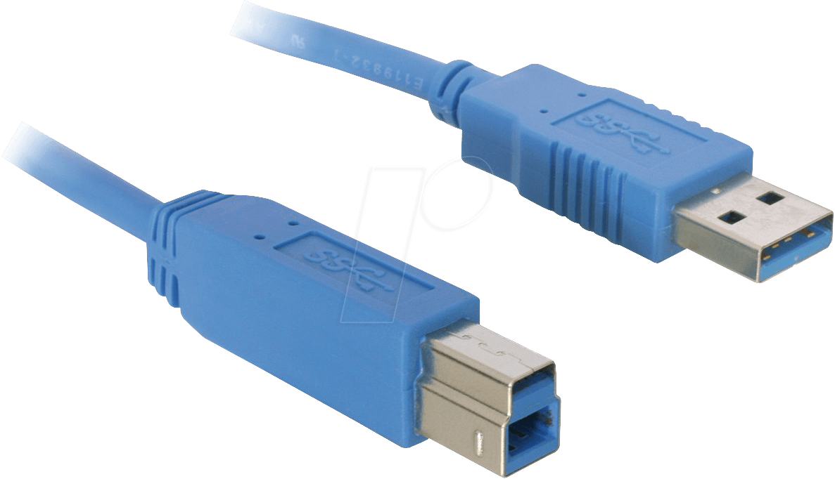 USB3 AB 300 BL - USB 3.0 Kabel, A Stecker auf B Stecker, 3 m von S-CONN