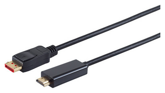 Displayportkabel 1.4 DP/HDMI 3m sw Displayportkabel 1.4 DP/HDMI 3m sw von S-Conn