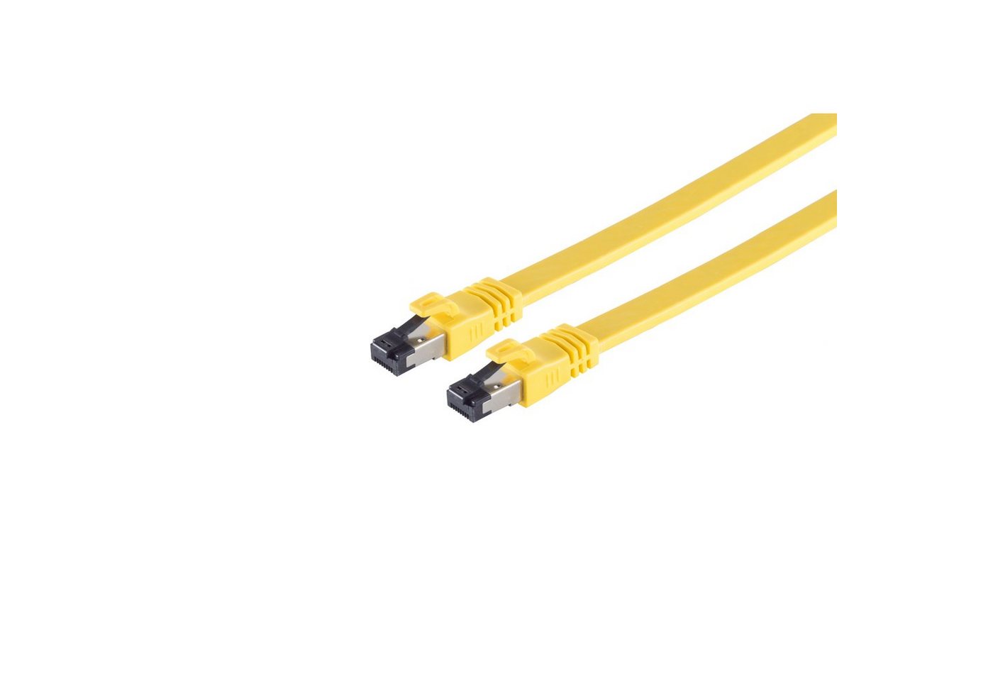 S-Conn Patchkabel CAT 8.1 U/FTP (PIMF) flach Halogenfrei (LSZH) LAN-Kabel, (150,00 cm) von S-Conn