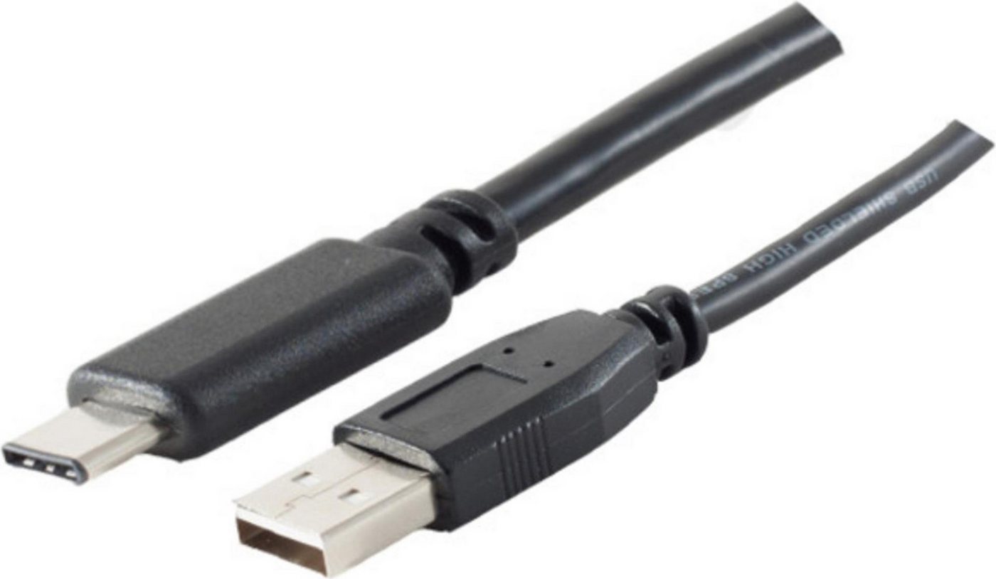 S-Conn S-CONN 77143-1.8 1.8m USB A USB C Männlich Männlich Schwarz USB Kab... USB-Kabel von S-Conn