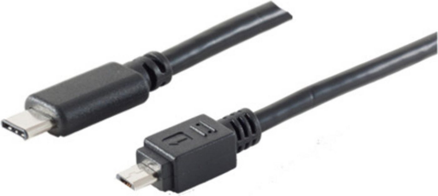 S-Conn S-CONN 77145-1.8 1.8m USB C Micro-USB B Männlich Männlich Schwarz U... USB-Kabel von S-Conn