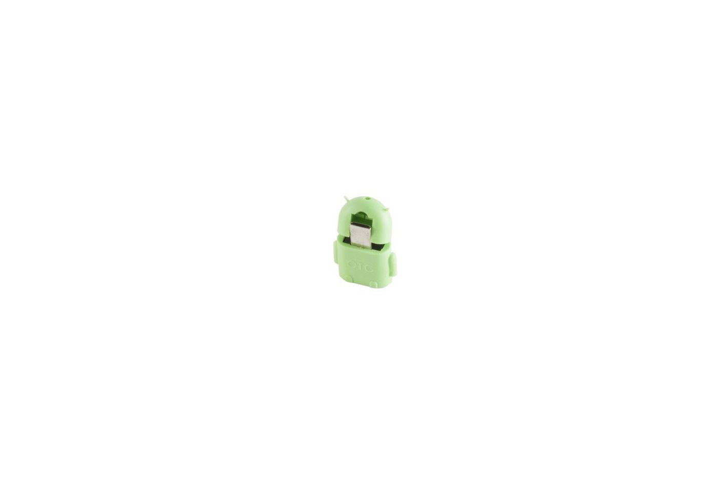 S-Conn USB-OTG Micro-B Stecker auf A-Buchse 2.0, grün Smartphone-Adapter von S-Conn