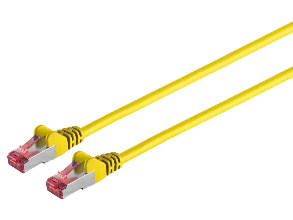 S-IMPULS CAT.6a Patchkabel S/FTP PIMF Halogenfrei gelb 1,5m von S-IMPULS