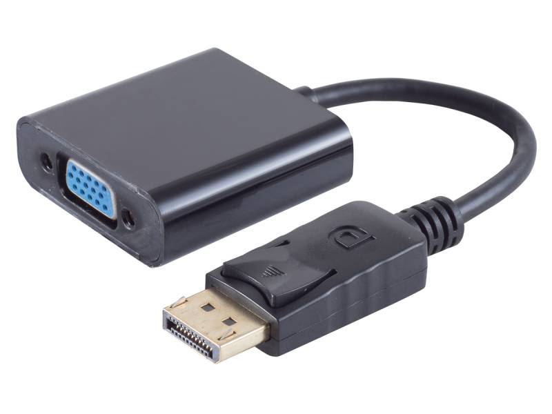 S-IMPULS DisplayPort 1.2 Adapter VGA Buchse schwarz von S-IMPULS
