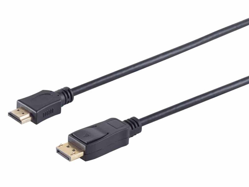S-IMPULS DisplayPort 1.2 Adapterkabel HDMI-A 4K 1m von S-IMPULS