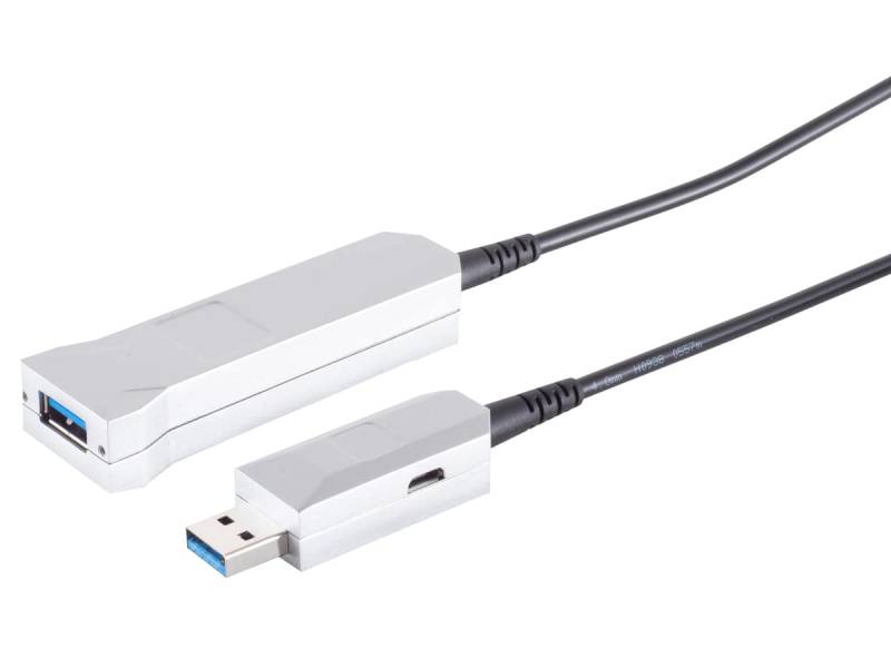 S-IMPULS Optische USB-A Verlängerung 3.0 5Gbps 10m von S-IMPULS