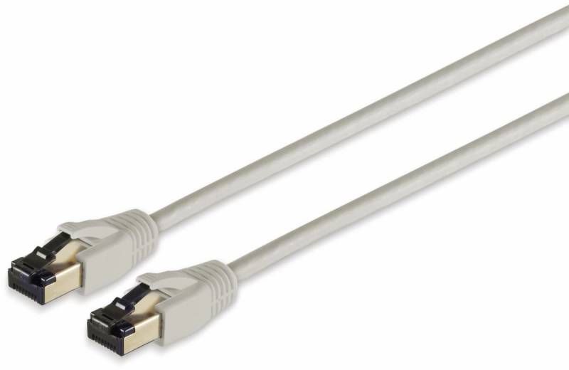 S-IMPULS Patchkabel CAT 8.1, F/FTP, LSZH, grau, 0,5 m von S-IMPULS