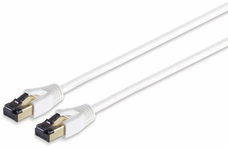 S-IMPULS Patchkabel CAT 8.1, F/FTP, LSZH, weiß, 2,0 m von S-IMPULS
