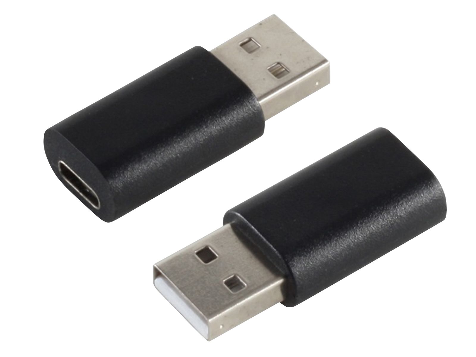 S-IMPULS USB-A Adapter USB-C Buchse 2.0 schwarz von S-IMPULS