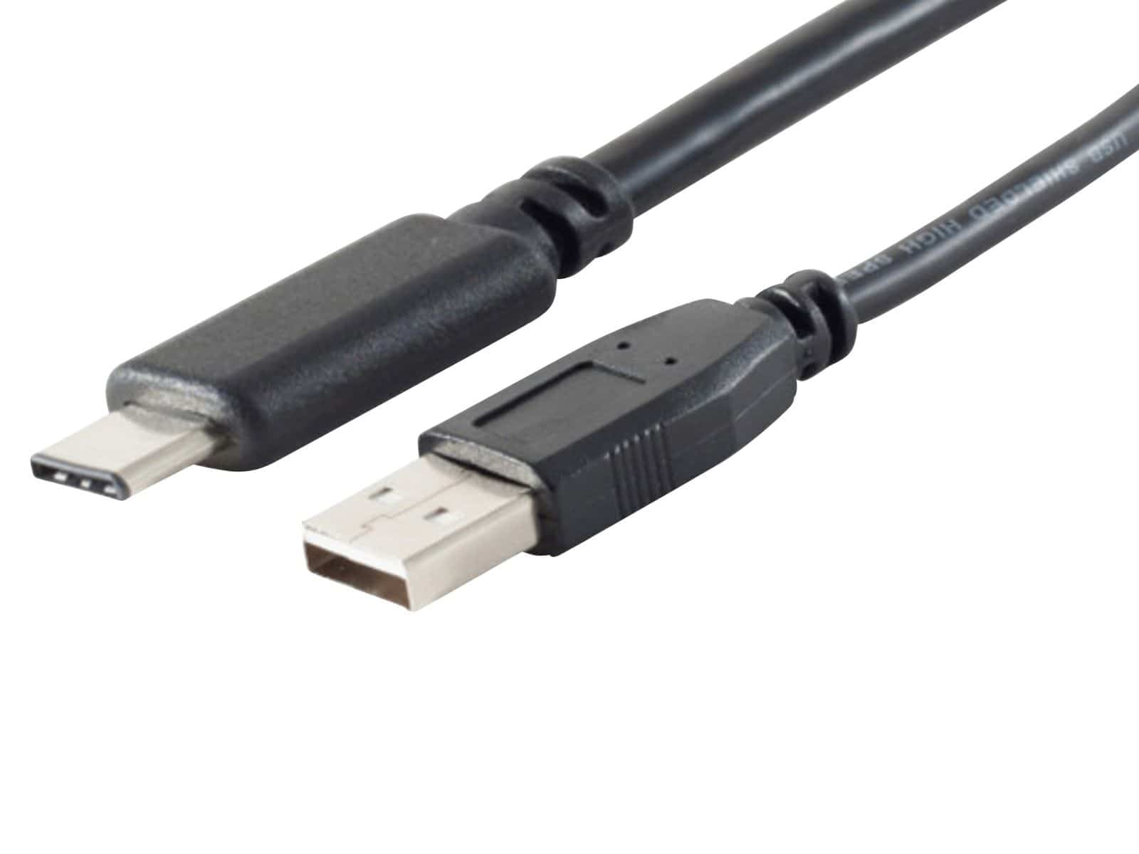 S-IMPULS USB-A Adapterkabel USB-C 2.0 schwarz 1m von S-IMPULS
