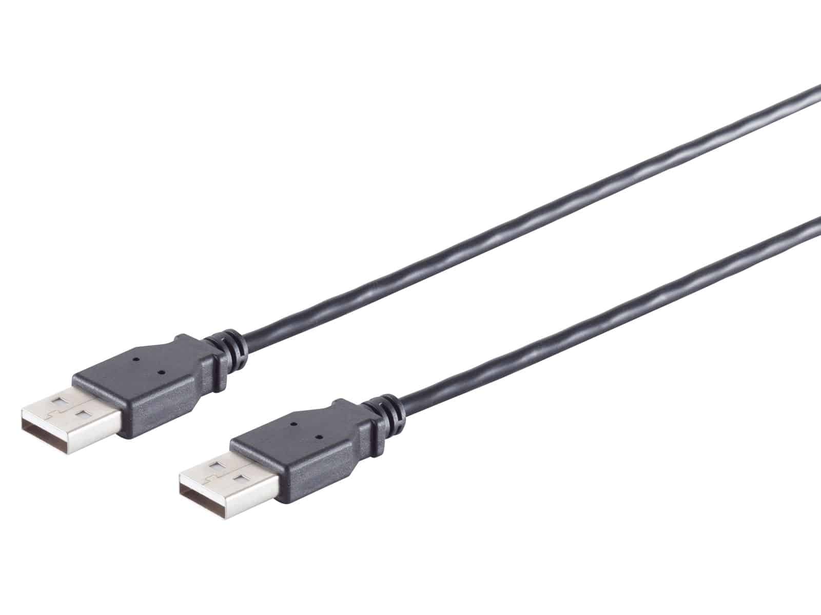 S-IMPULS USB-A Verbindungskabel 2.0 schwarz 0,5m von S-IMPULS