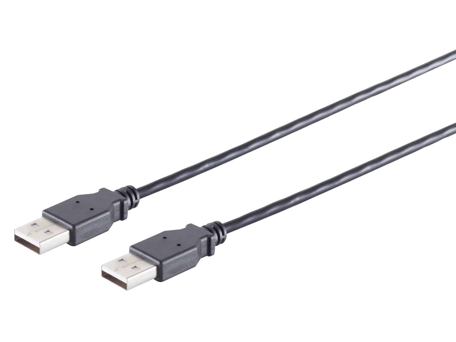 S-IMPULS USB-A Verbindungskabel 2.0 schwarz 1m von S-IMPULS